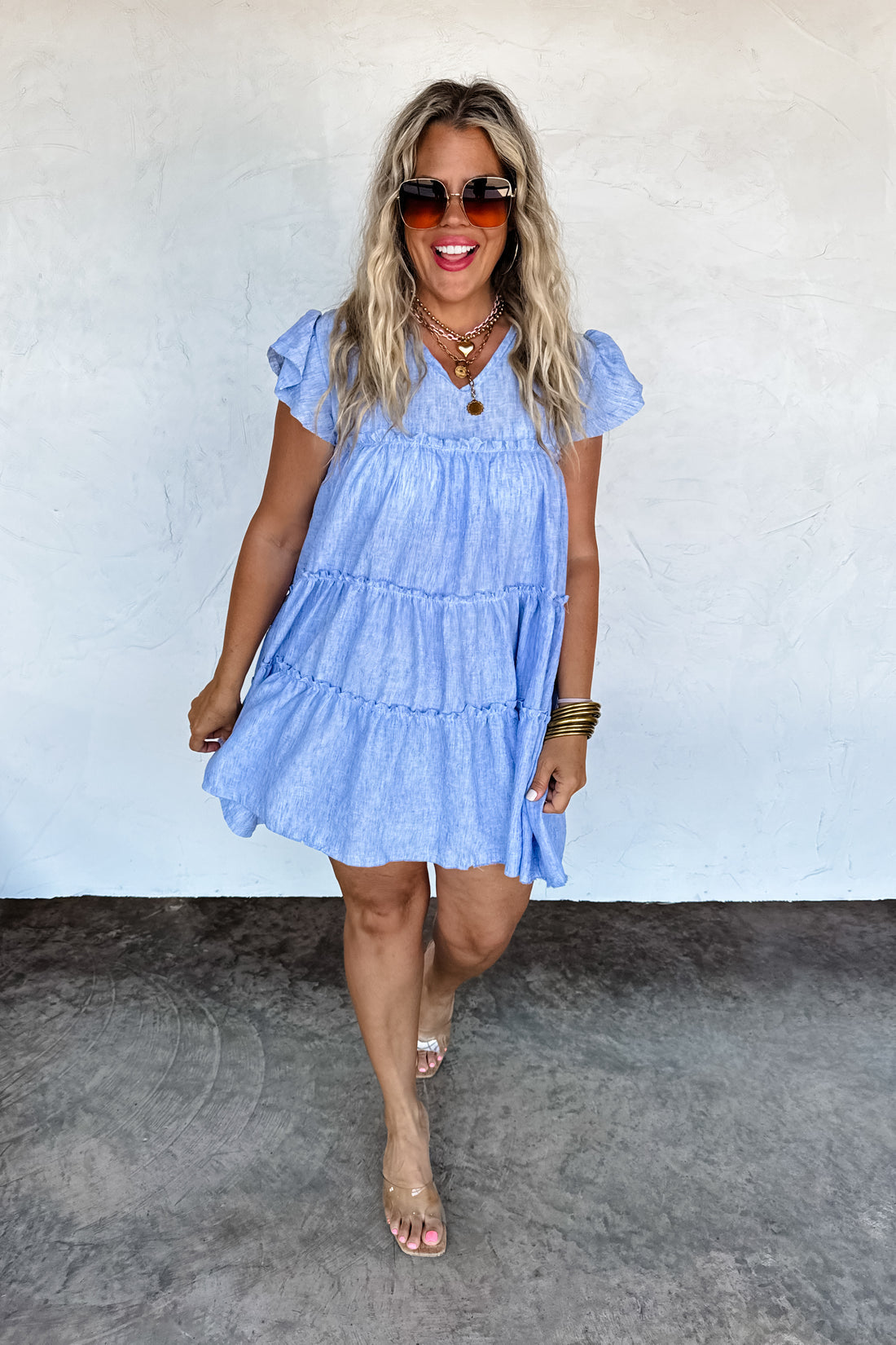 PREORDER- DAY DREAMING RUFFLE DRESS