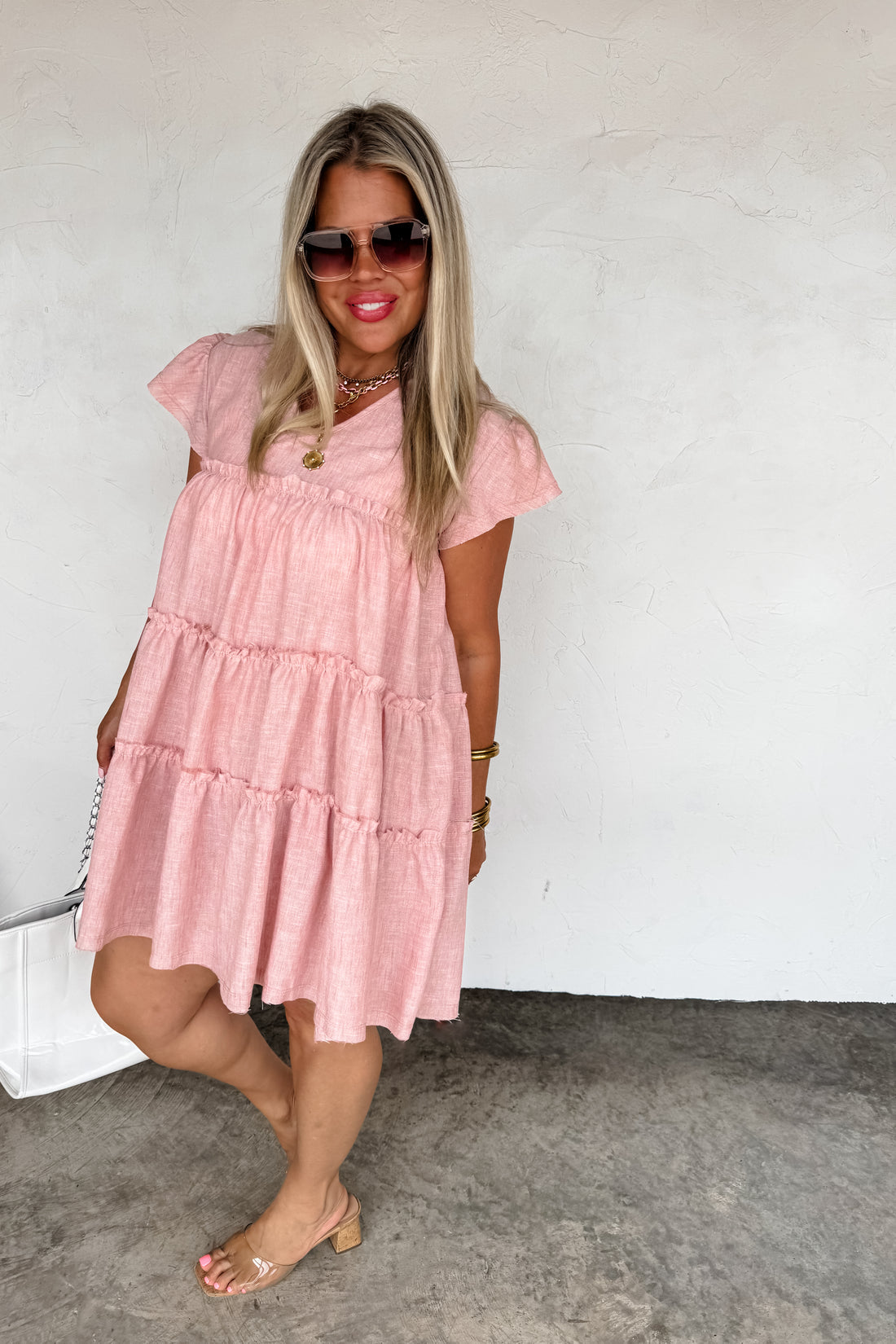PREORDER- DAY DREAMING RUFFLE DRESS