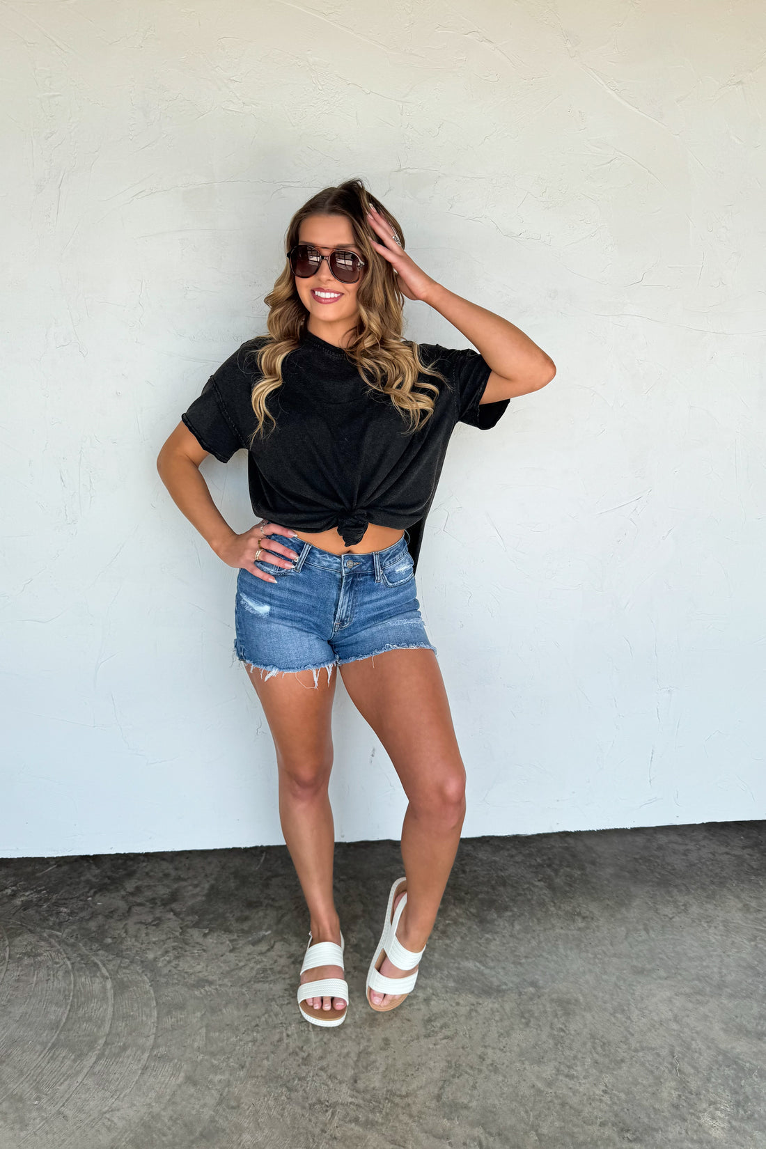 PREORDER- JOEY WASHED COTTON BOYFRIEND TEE