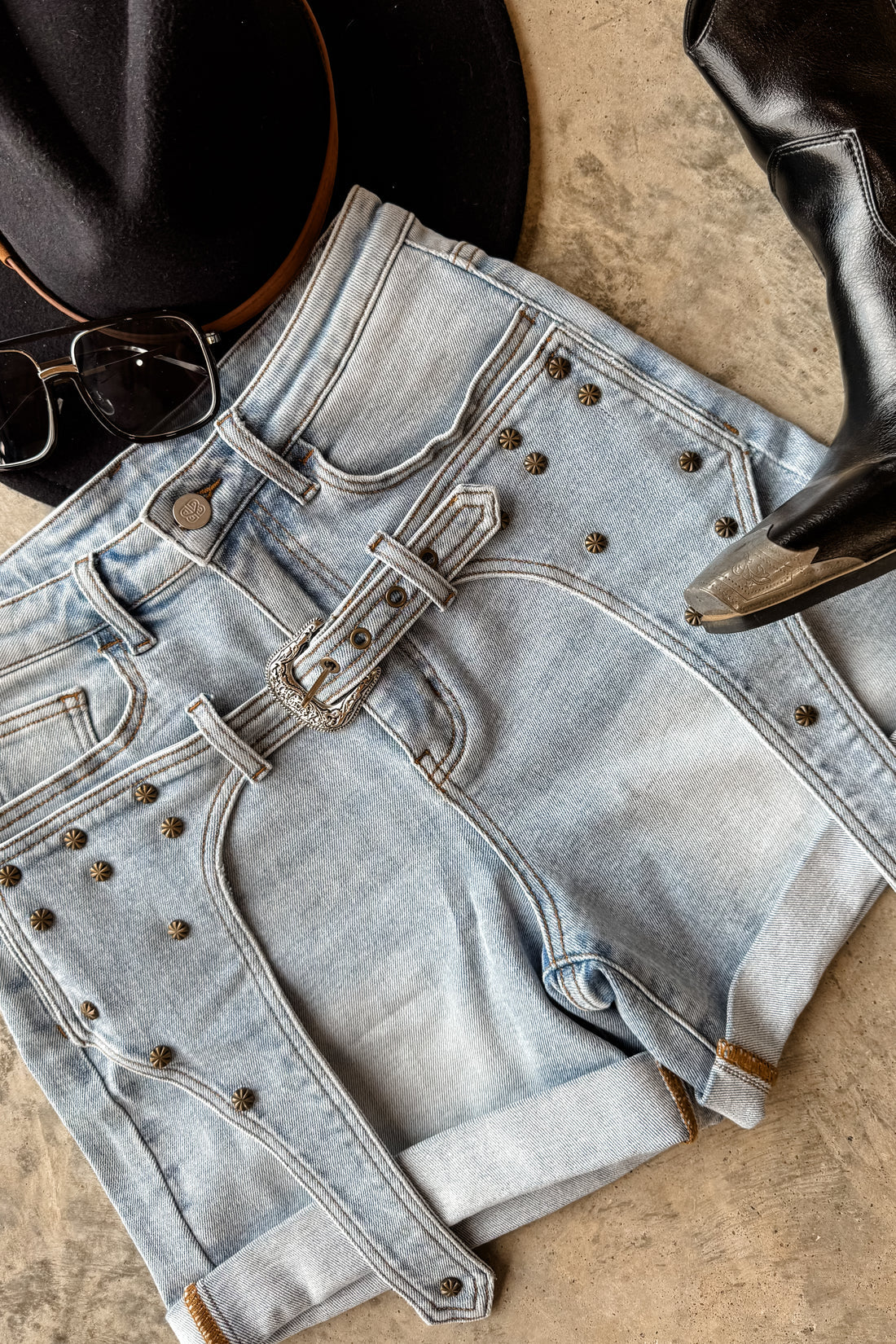 PREORDER- FESTIVAL NIGHTS BUCKLE SHORTS