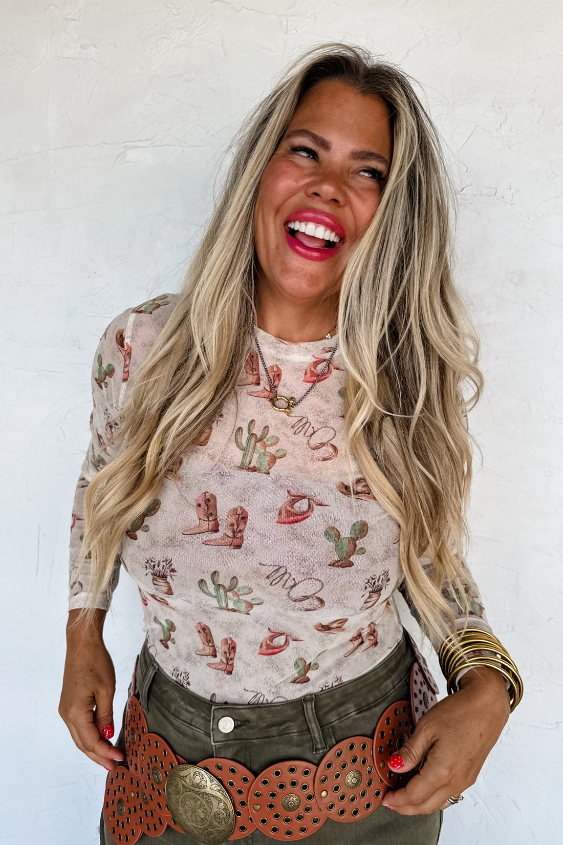 PREORDER- BOOTS & BLOOMS COLLECTION MESH TOPS