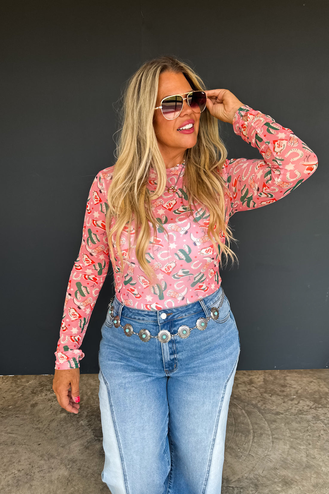 PREORDER- BOOTS & BLOOMS COLLECTION MESH TOPS