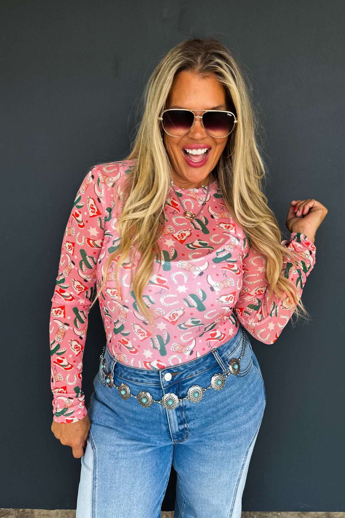 PREORDER- BOOTS & BLOOMS COLLECTION MESH TOPS