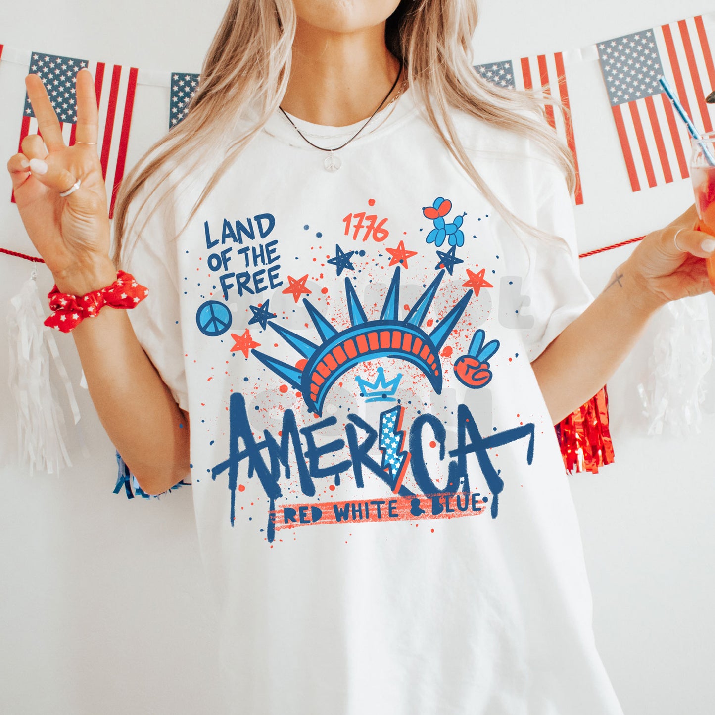 America Graffiti Tee