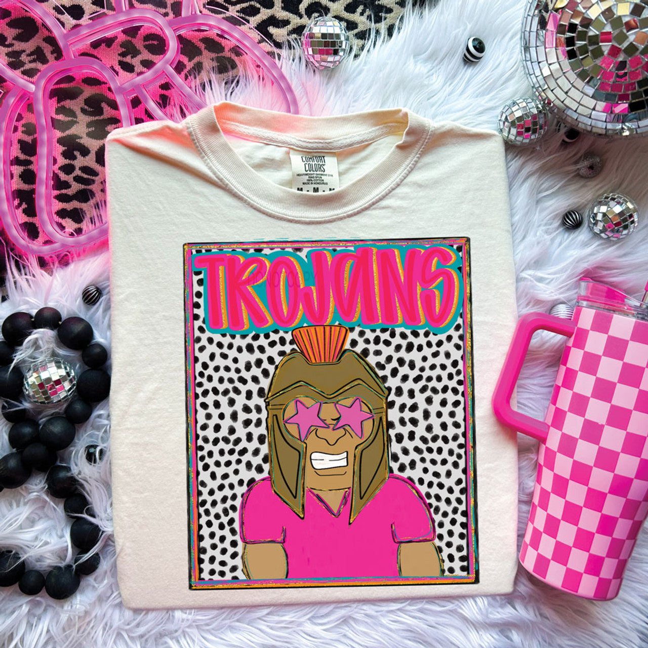 Trojans Colorful Mascot Tee