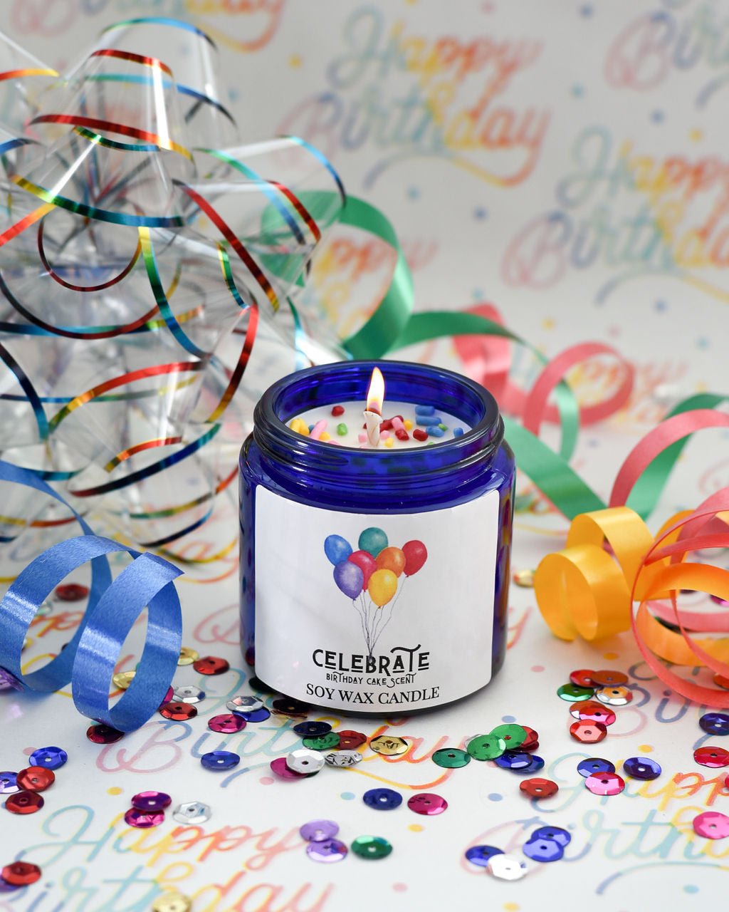 Celebrate - 25 Hour Burn Time Soy Wax Candles - Oily BlendsCelebrate - 25 Hour Burn Time Soy Wax Candles