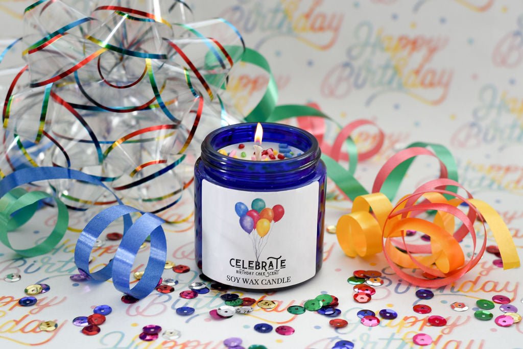 Celebrate - 25 Hour Burn Time Soy Wax Candles - Oily BlendsCelebrate - 25 Hour Burn Time Soy Wax Candles