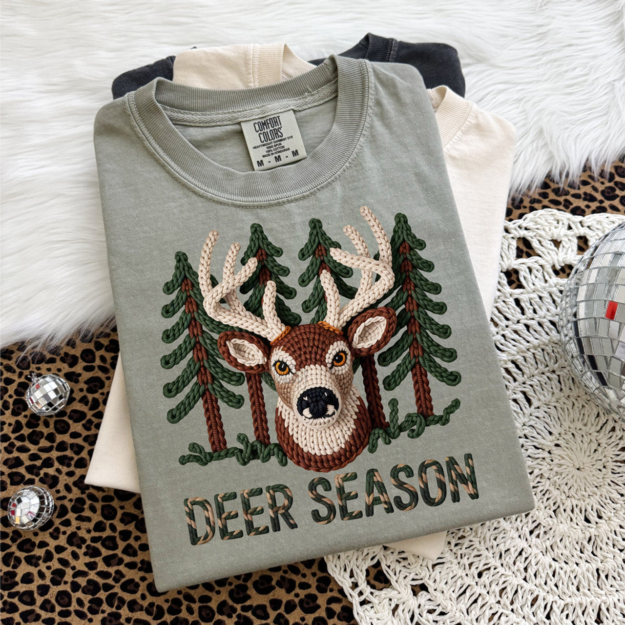 Faux Yarn Deer Season Tee