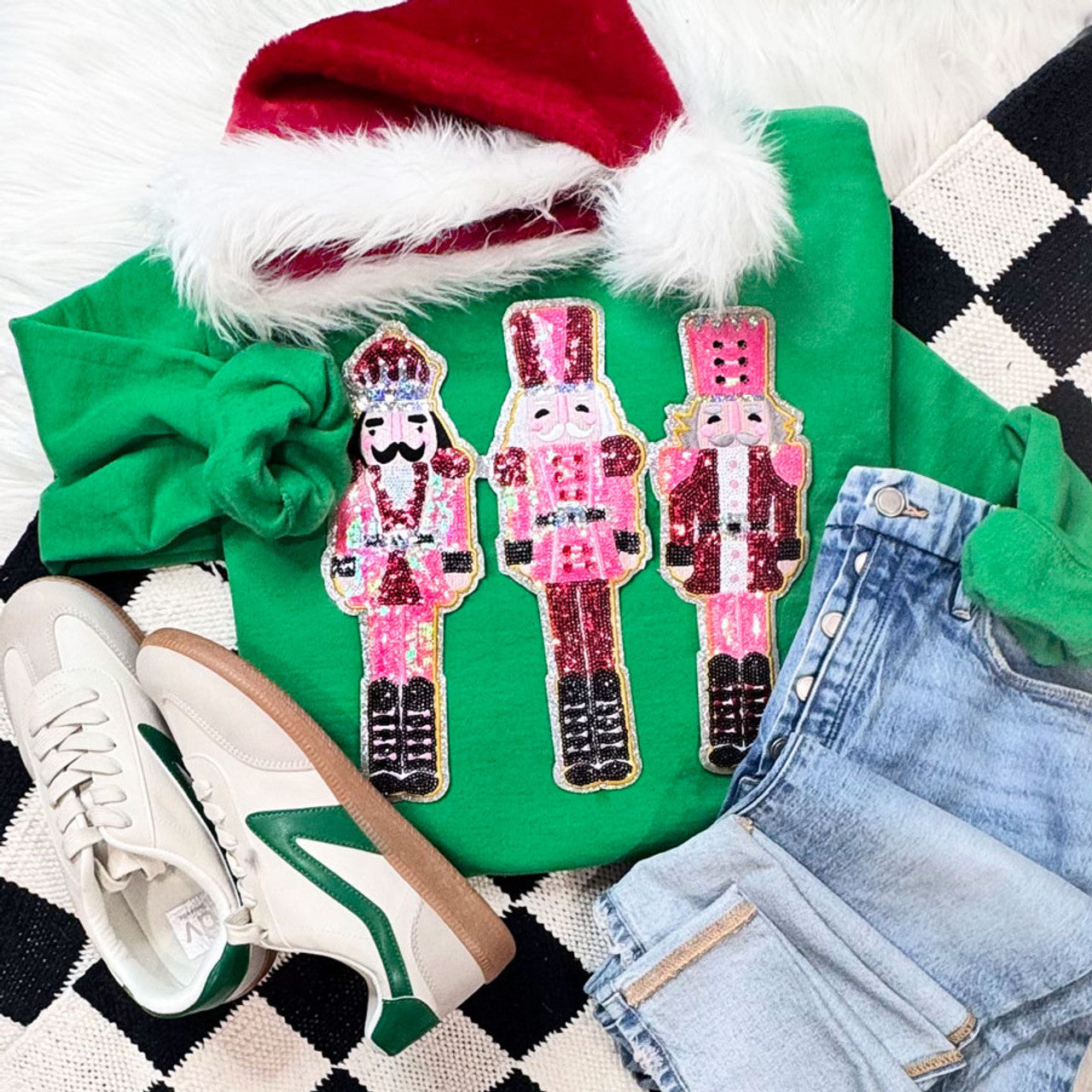 Triple Nutcracker Sequin Sweatshirt