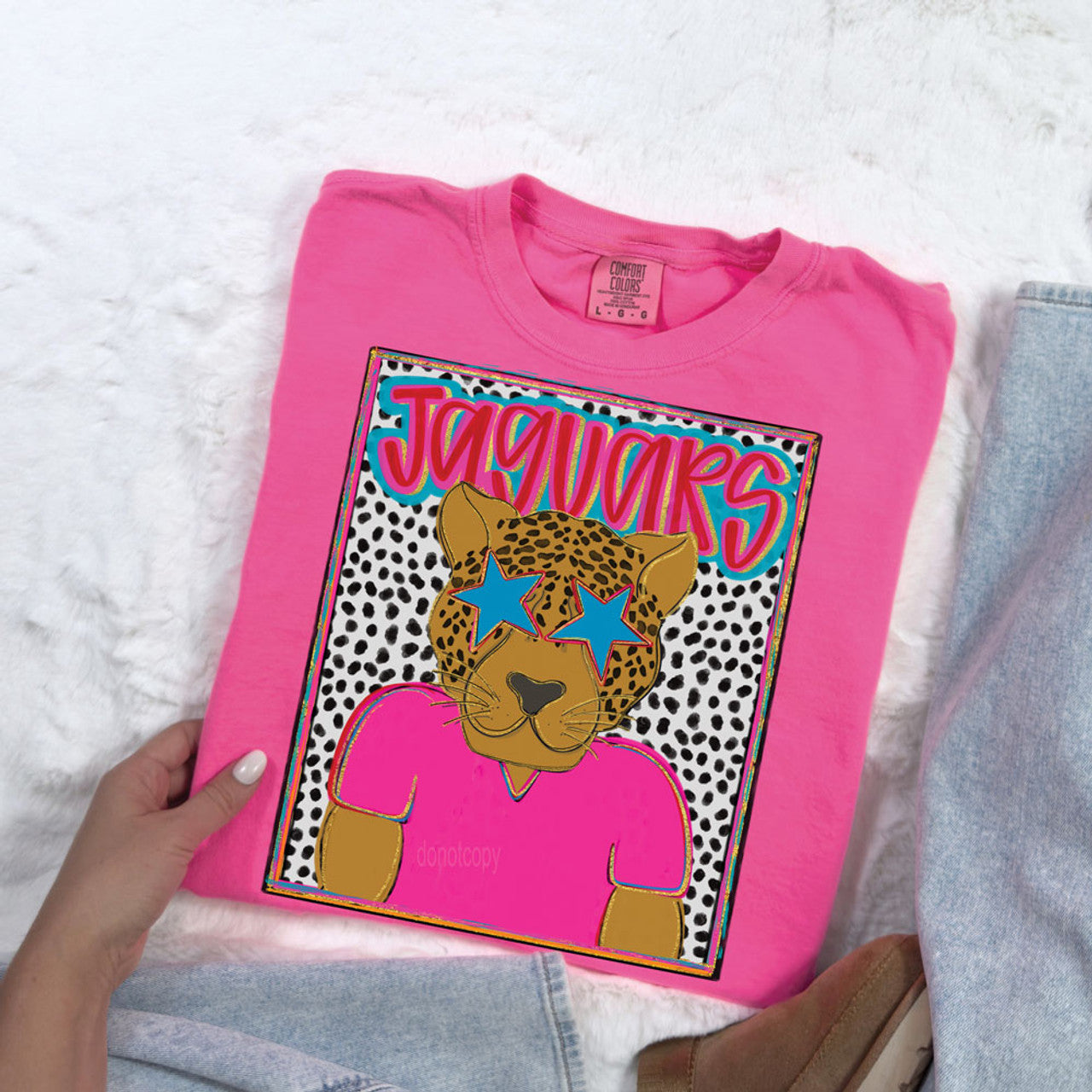 Jaguars Colorful Mascot Tee