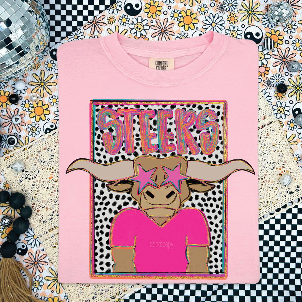 Steers Colorful Mascot Tee