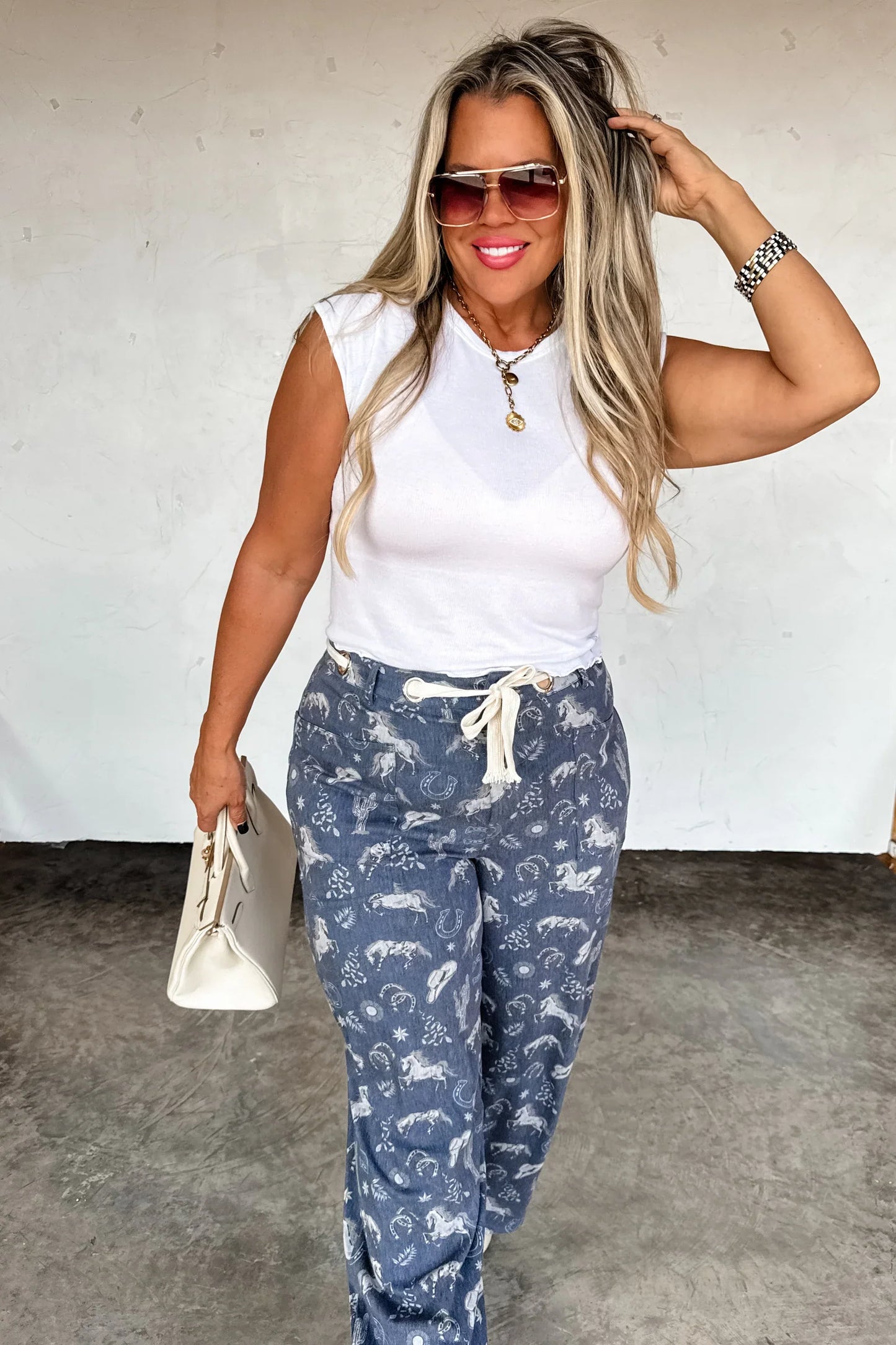 PREORDER- Rodeo Sky Stretch Denim Pants