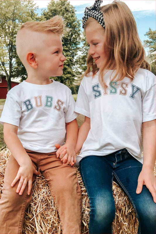 Bubs And Sissy Matching Kids Tees