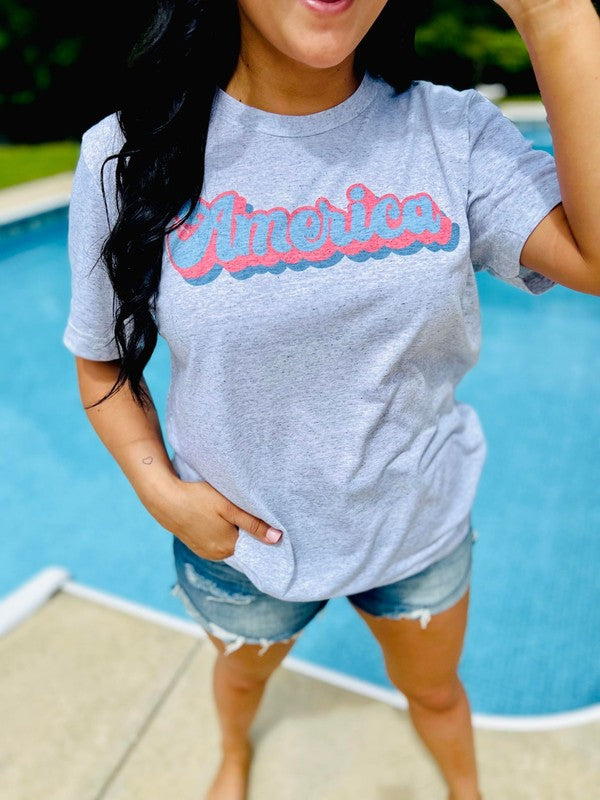 America Retro Tee