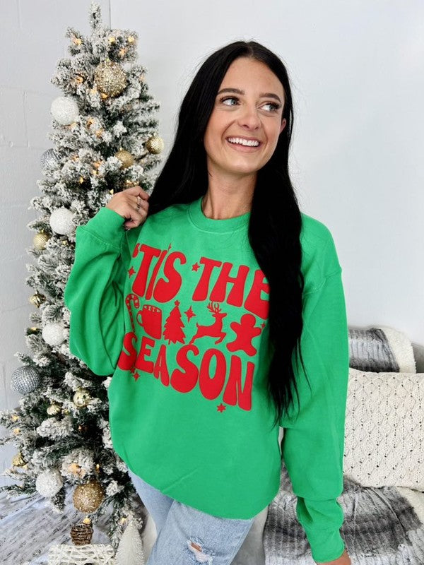 Tis The Season Favorite Things Puff Sweatshirt