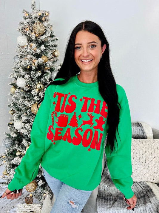 Tis The Season Favorite Things Puff Sweatshirt