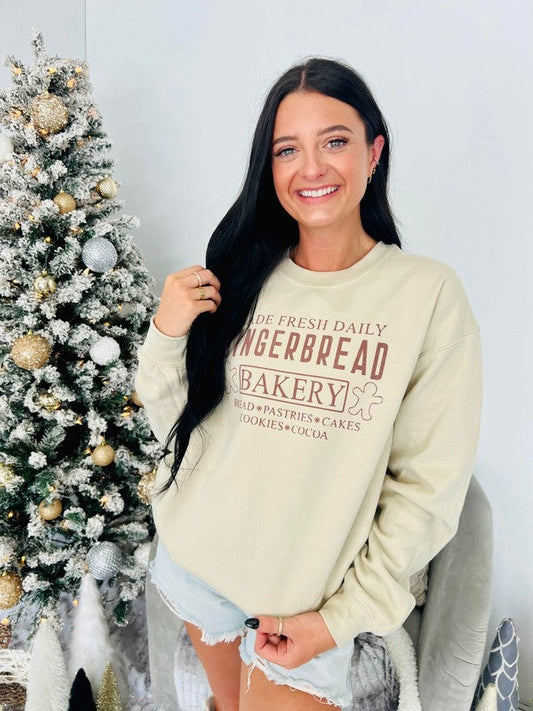 Gingerbread Man Bakery Fresh Daily Sweatshirt