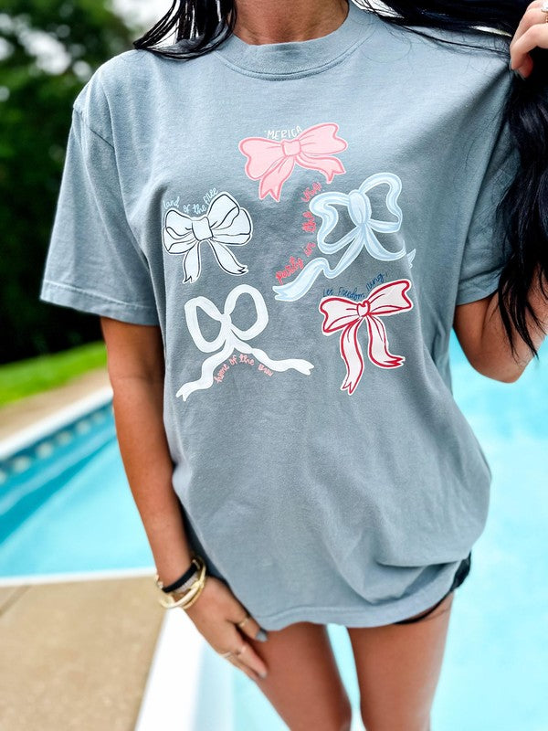 Patriotic Coquette Bow's Collage Tee