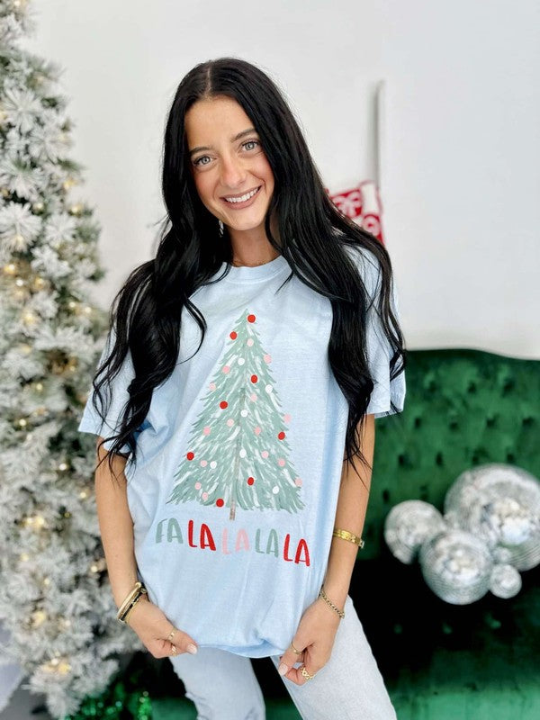 FALALALA Christmas Tree DTF Tee