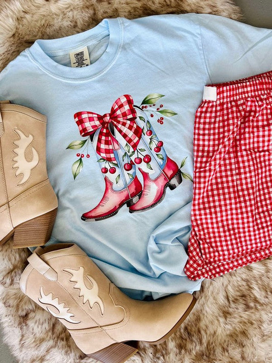 Cherry Boots Western Tee