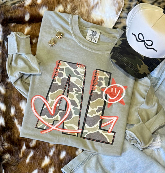 State Camo Doodle State Tee/Long Sleeve