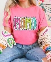 Preppy Colorful Mama DTF Tee