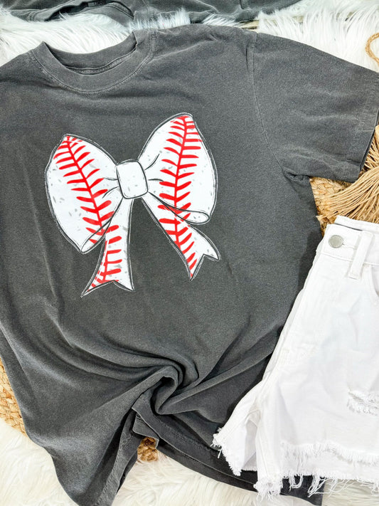 Coquette Baseball Bow DTF Tee