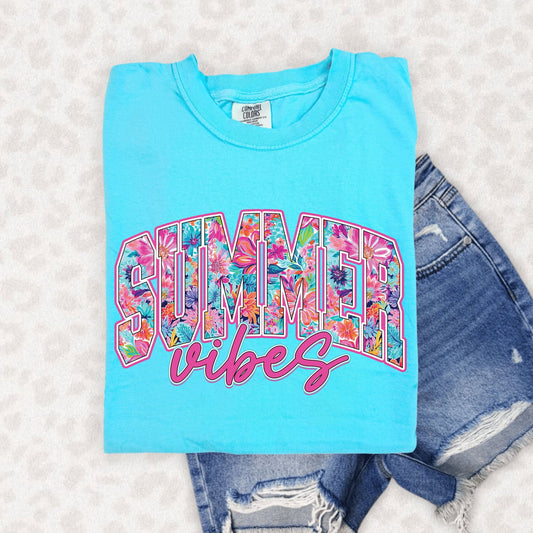 Summer Vibes Floral Tee