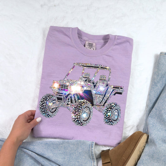 Faux Rhinestone SXS Tee