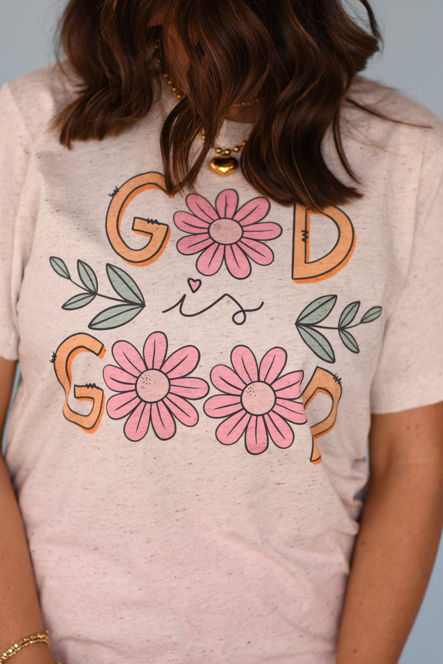 God Is Good Floral Tee