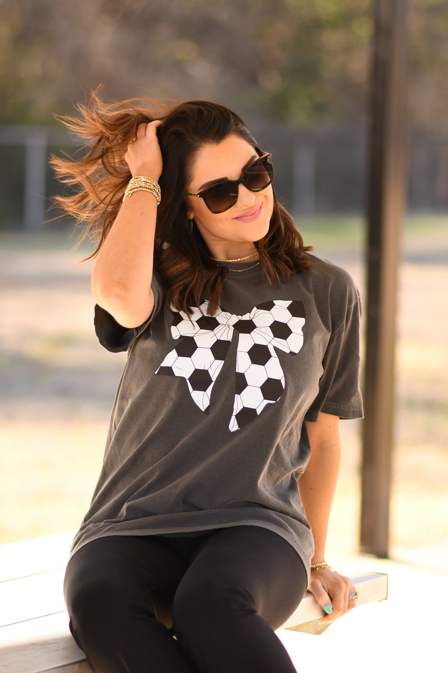 Soccer Bow Tee