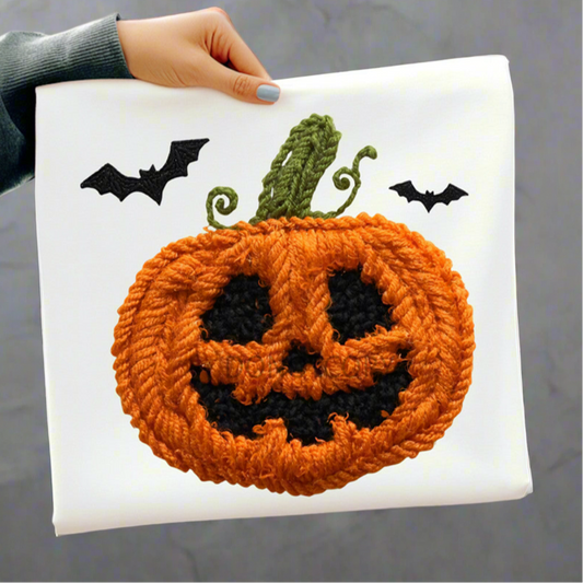 Jack-o’-Lantern Faux Yarn Tee