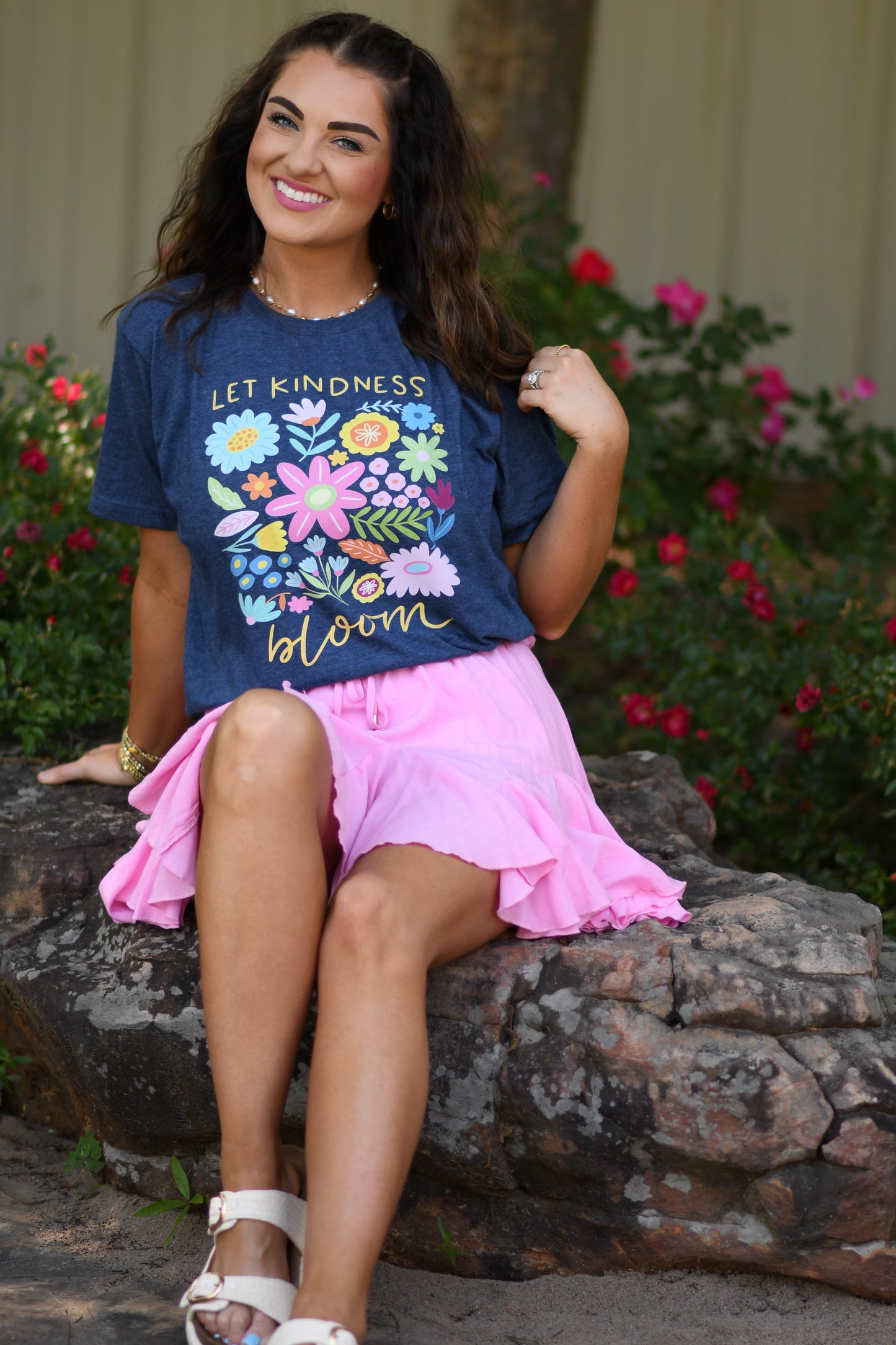 Let Kindness Bloom Floral Tee
