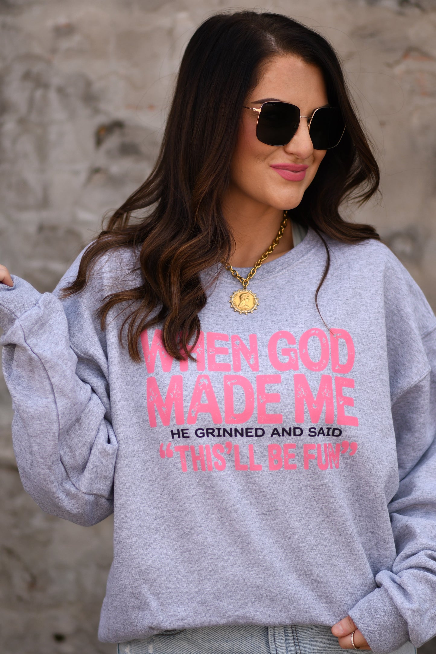 When God Made Me Sweatshirt / Tee