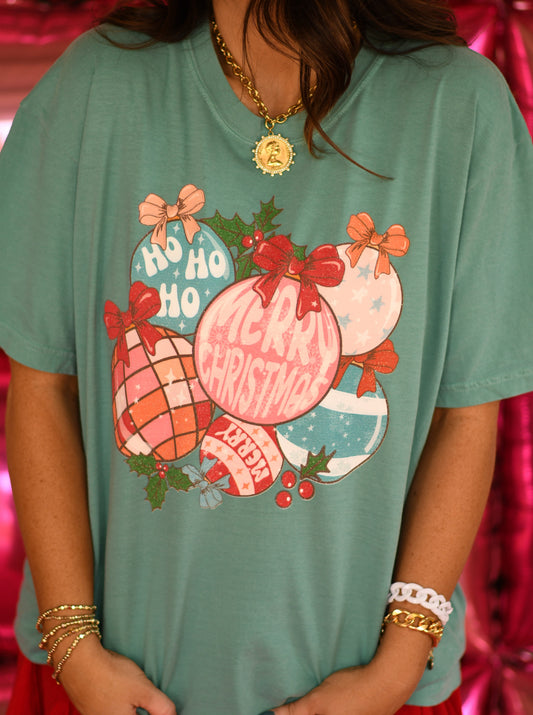 Retro Christmas Ornaments Tee/Long Sleeve