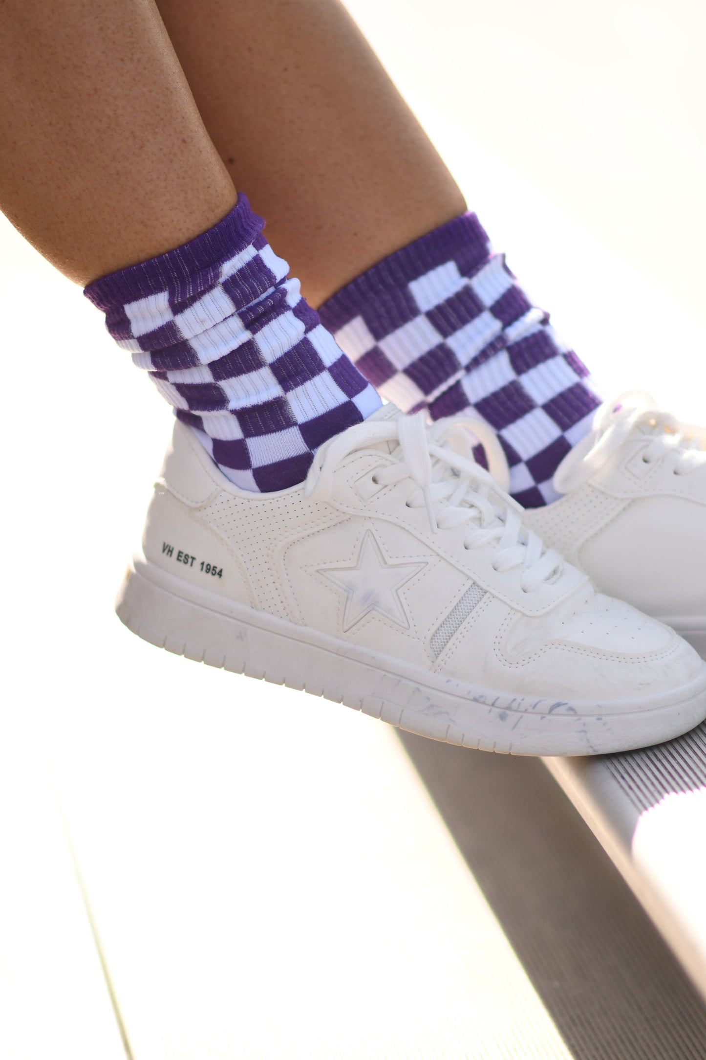 PURPLE GAME DAY SOCKS