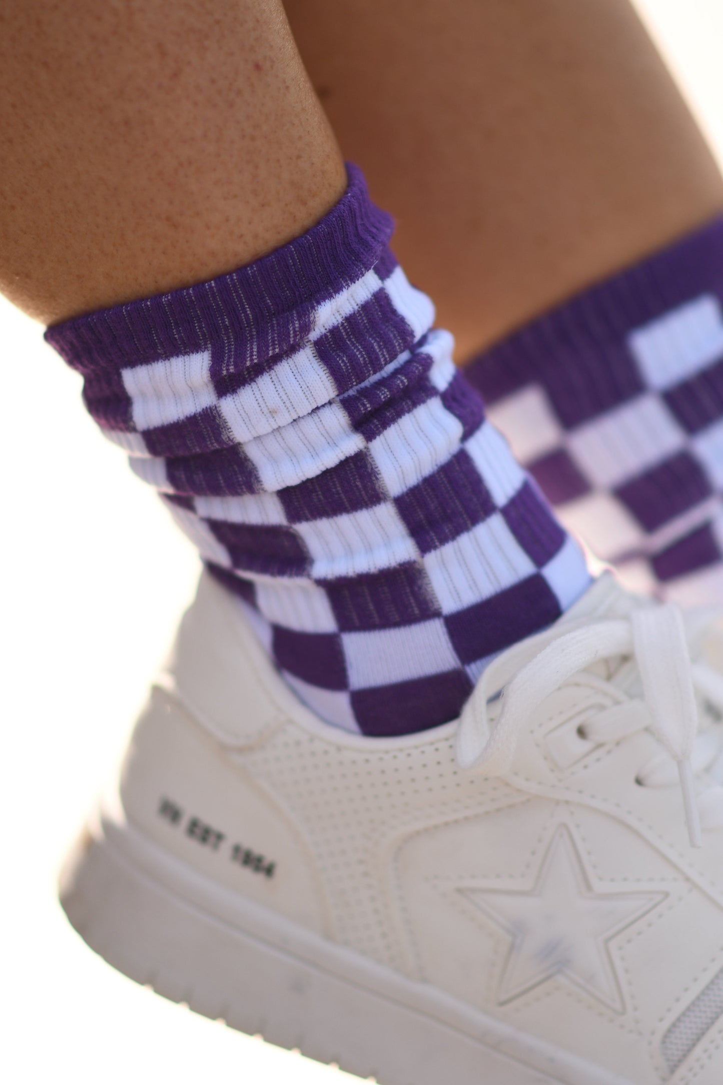 PURPLE GAME DAY SOCKS