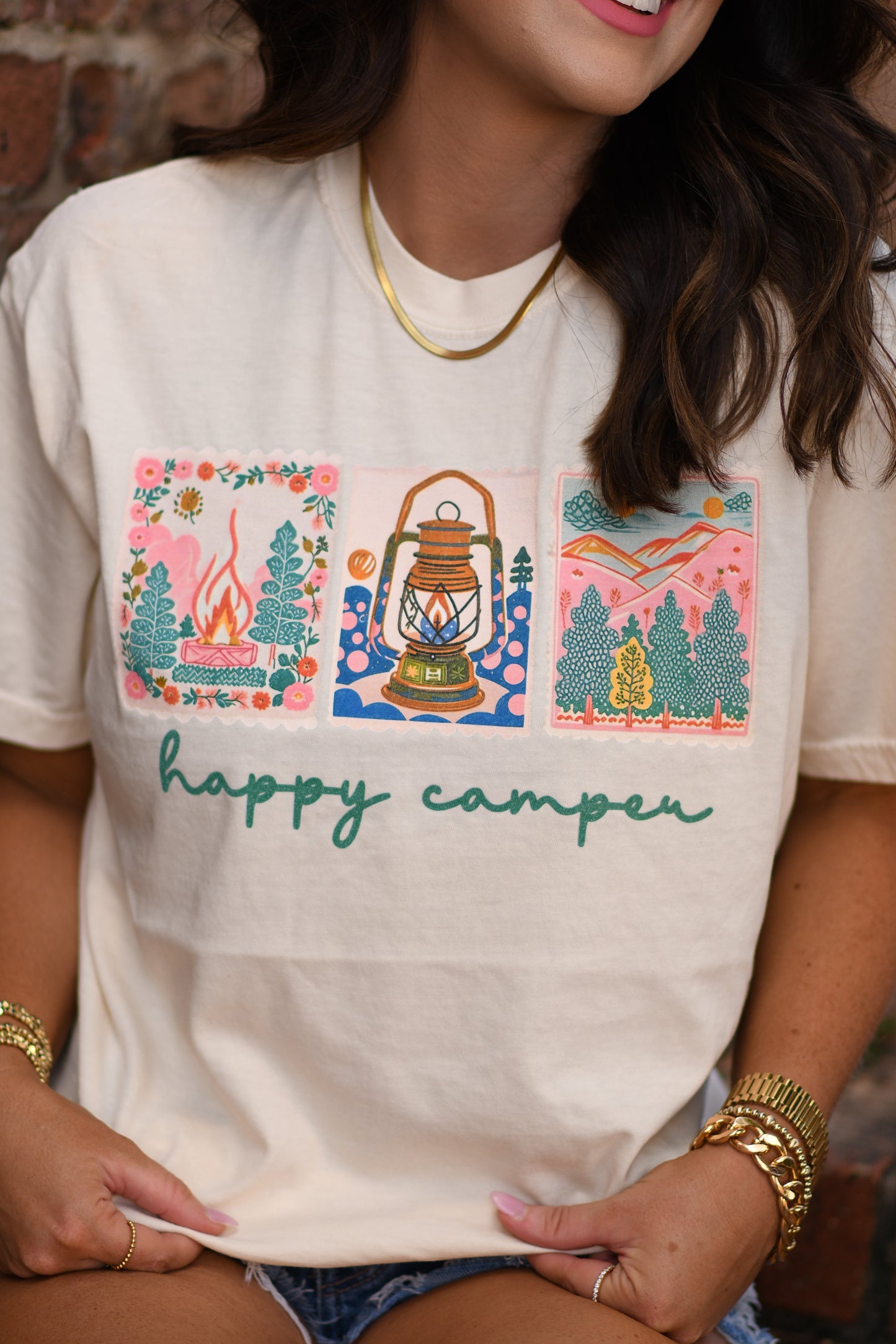 HAPPY CAMPER STAMPS TEE