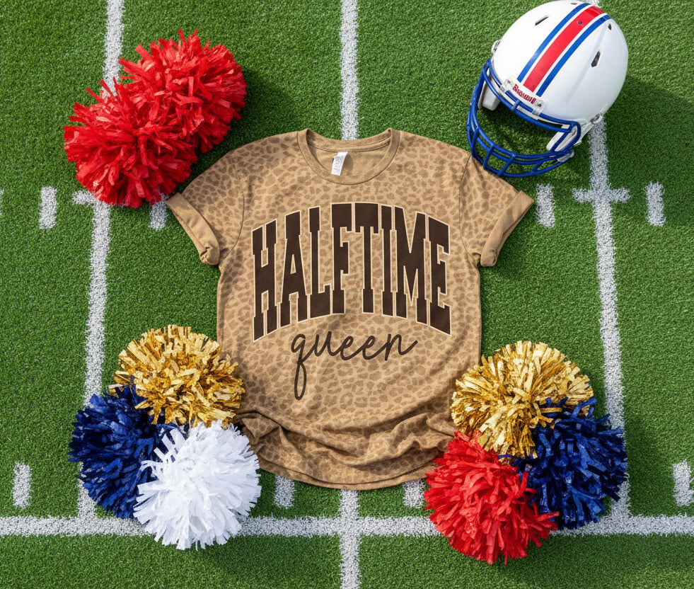 Halftime Queen Leopard Tee