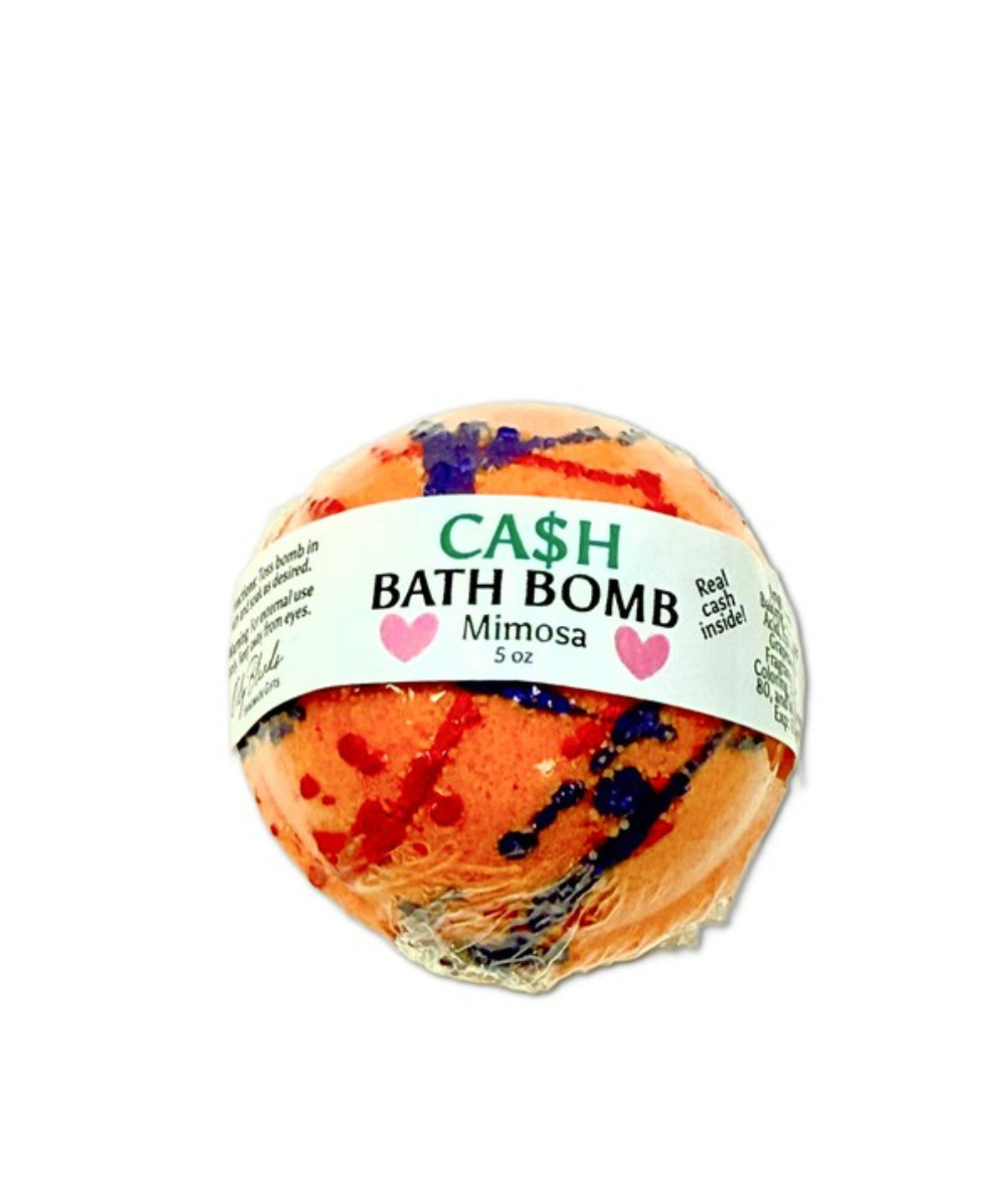 Valentines Day Cash Bath Bombs