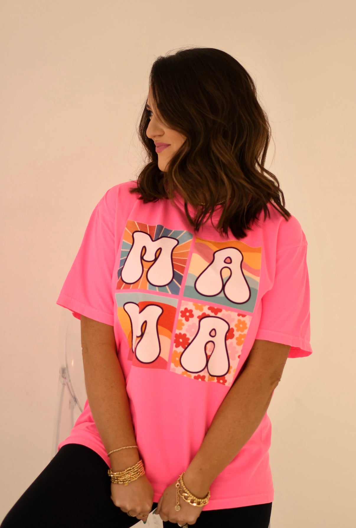 Retro Mama Block Tee