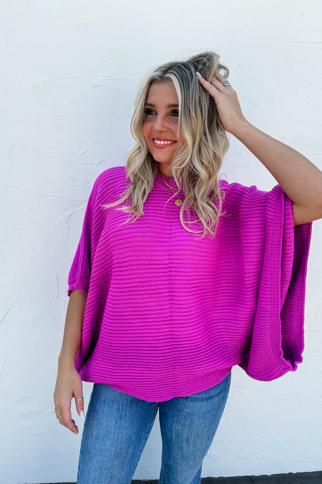 PREORDER- MEG PULLOVER PONCHO {4 Colors}