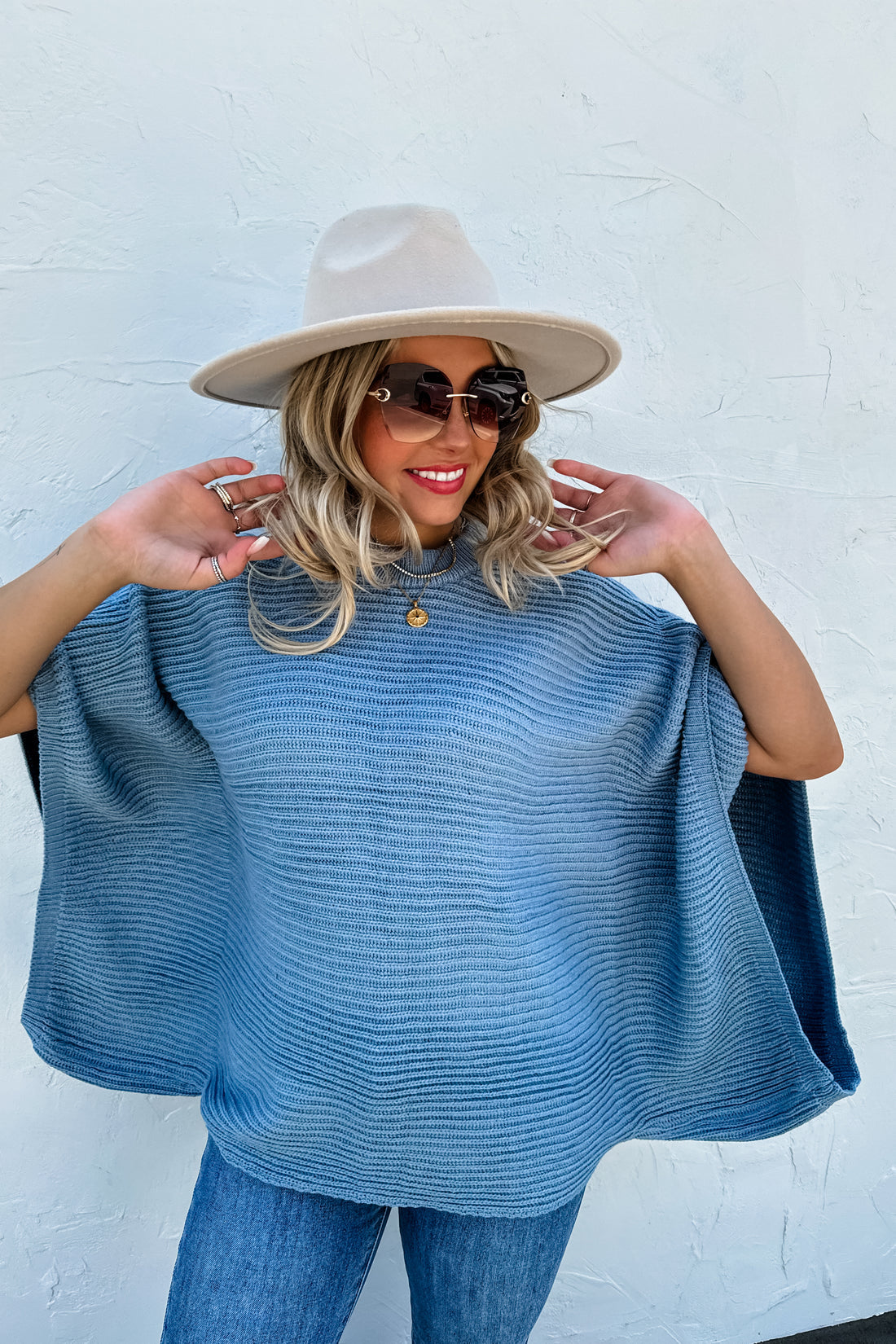 PREORDER- MEG PULLOVER PONCHO {4 Colors}