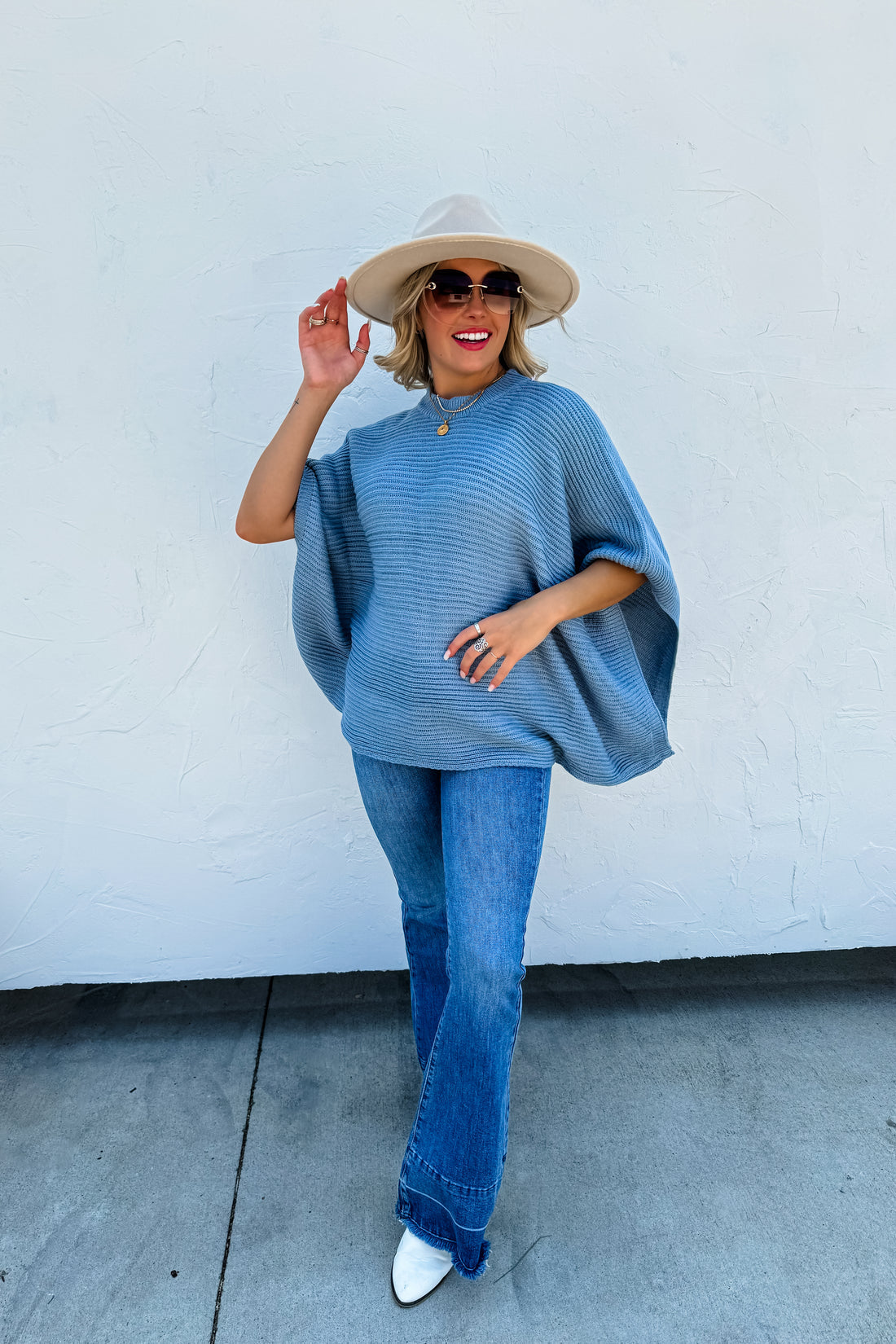 PREORDER- MEG PULLOVER PONCHO {4 Colors}