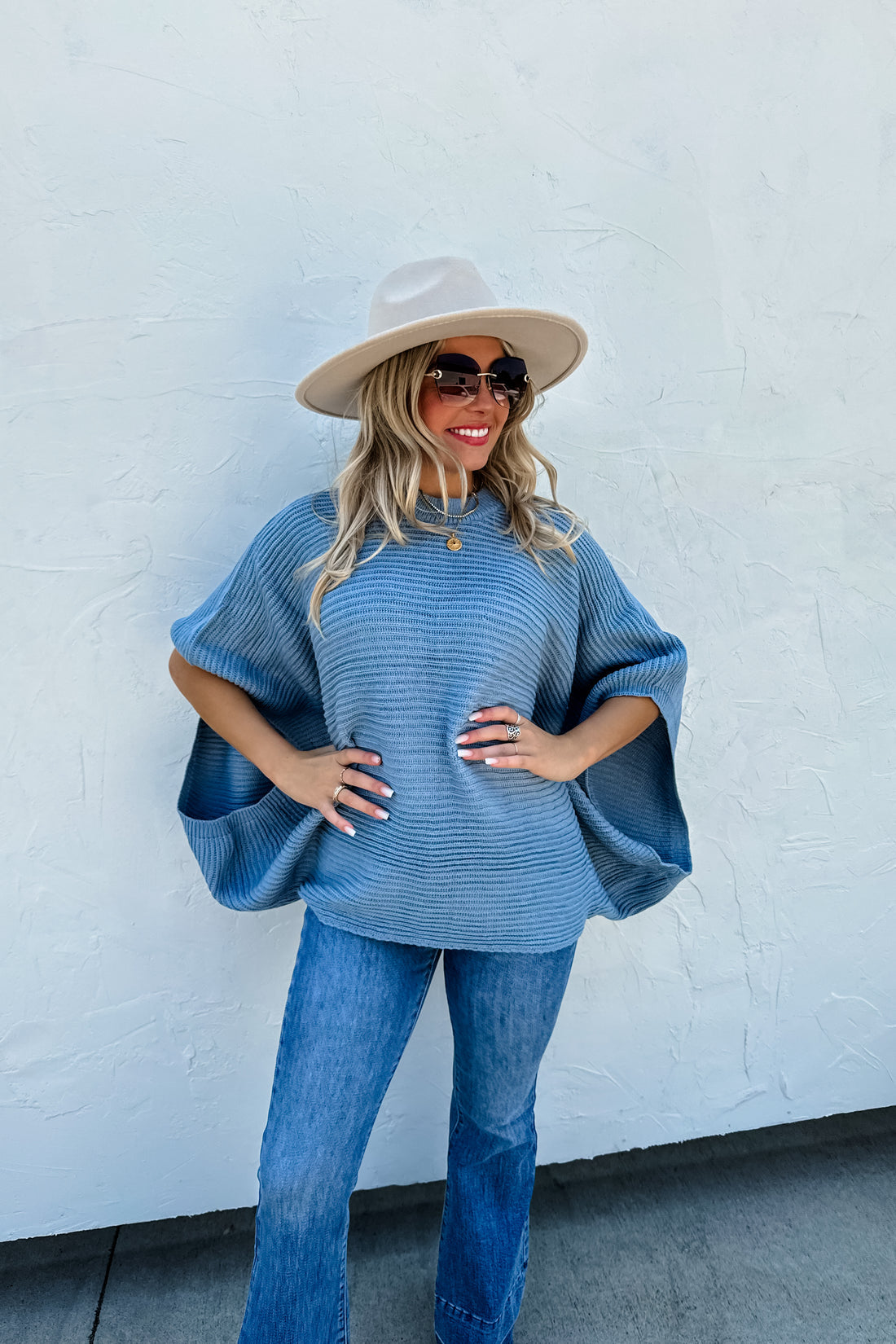 PREORDER- MEG PULLOVER PONCHO {4 Colors}