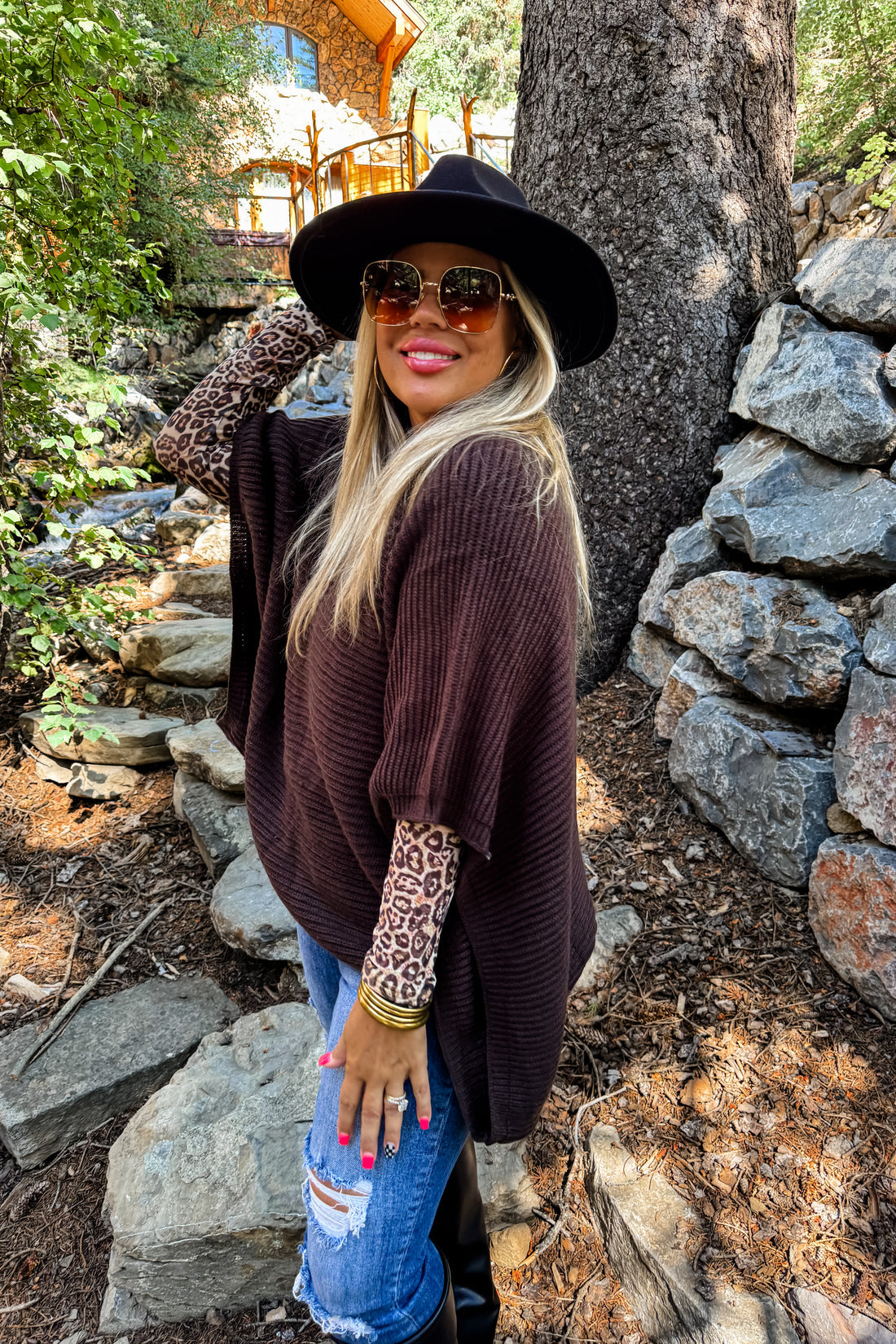 PREORDER- MEG PULLOVER PONCHO {4 Colors}