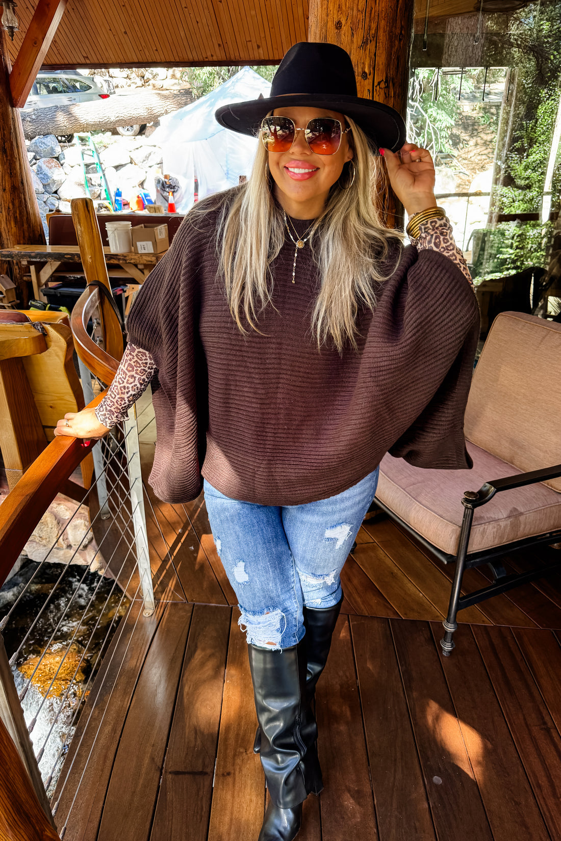 PREORDER- MEG PULLOVER PONCHO {4 Colors}