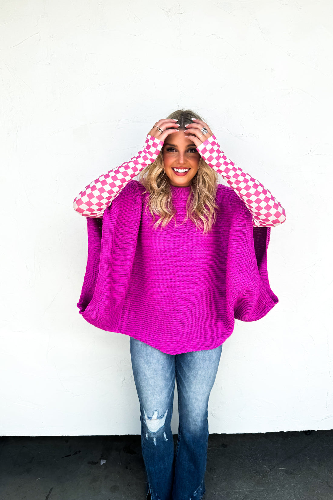 PREORDER- MEG PULLOVER PONCHO {4 Colors}