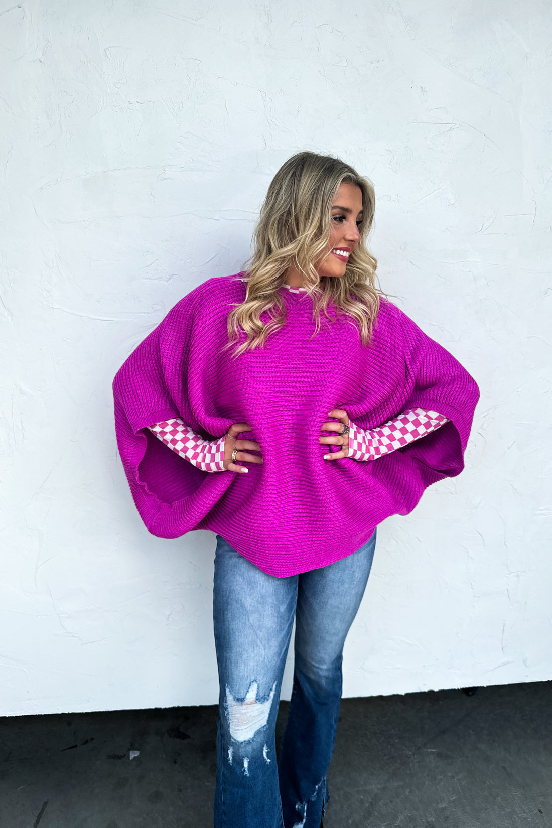 PREORDER- MEG PULLOVER PONCHO {4 Colors}