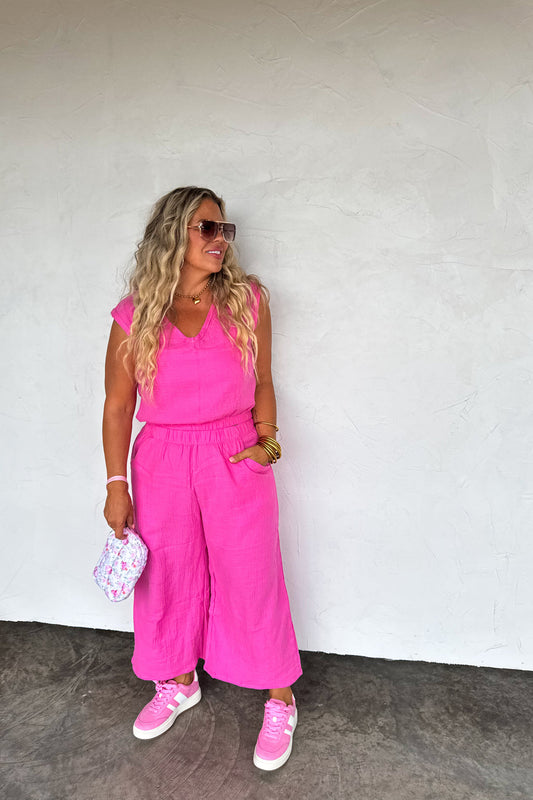 PREORDER- LAURA CROP PANT SET (Made in USA)